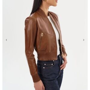 Lamarque Kordella Reversible Leather Bomber
